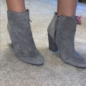 Grey Suede Dress boot